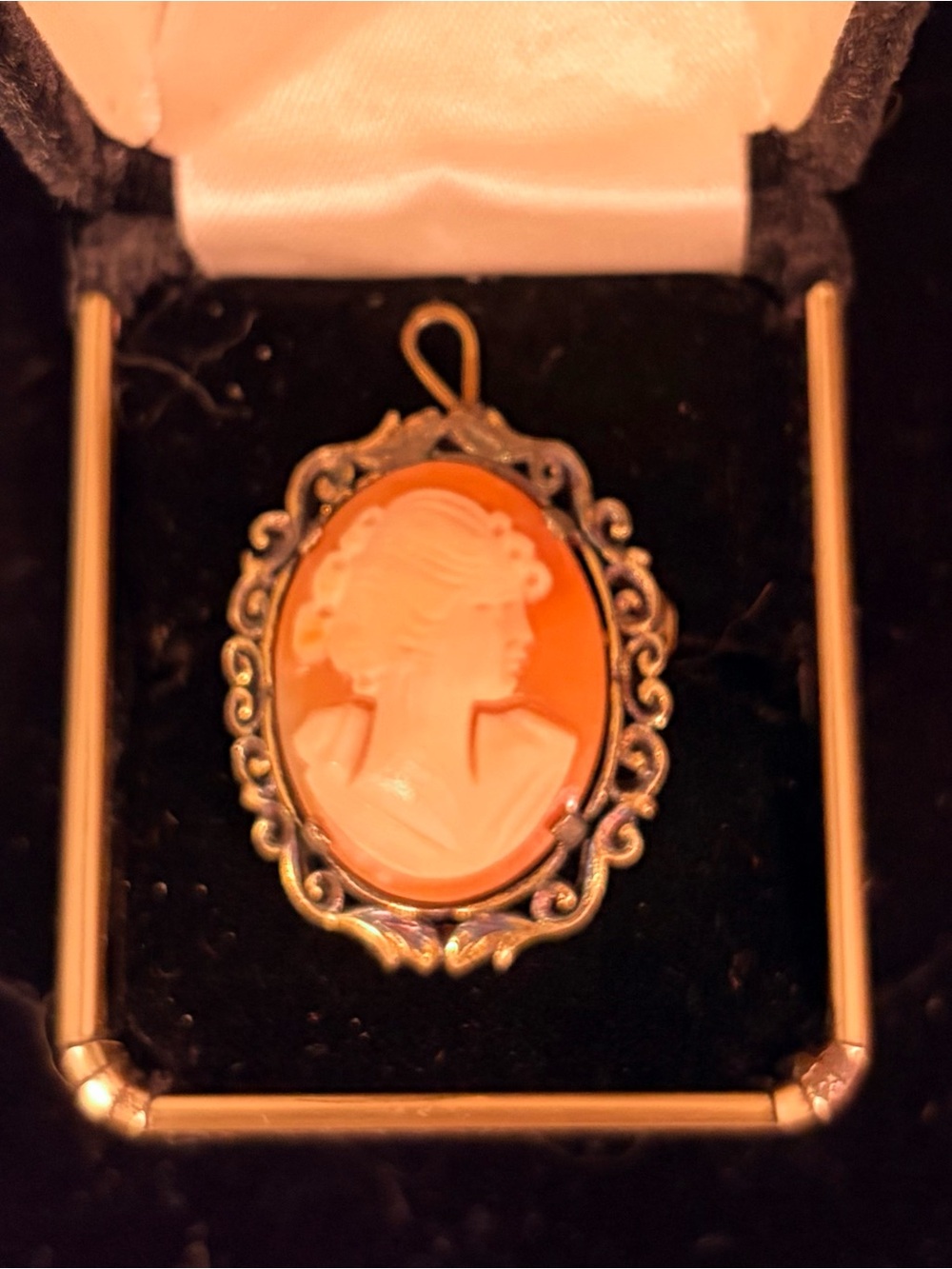 Classic Vintage Shell Cameo, 925- Women’s Jewelry